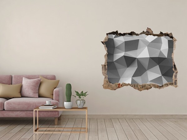 Hole in the wall decal Geometric hole in the wall