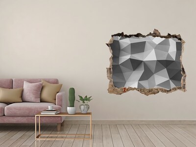 Hole in the wall decal Geometric hole in the wall