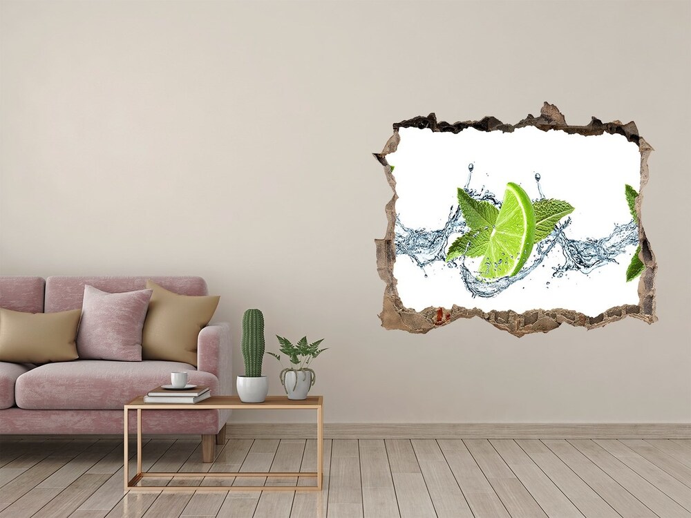 Hole in the wall decal Lime