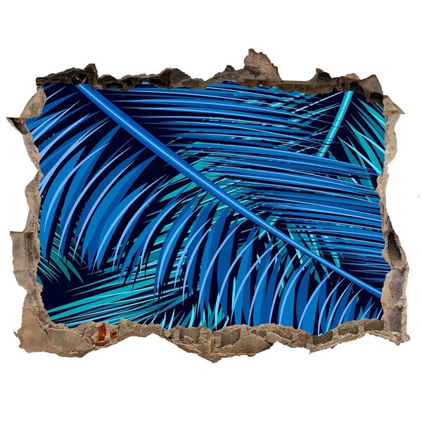 Hole wall sticker Tropical oasis with palm trees