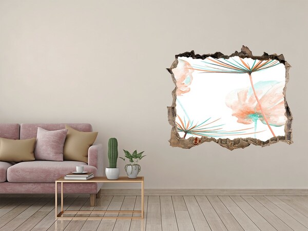 Hole wall sticker Dandelion