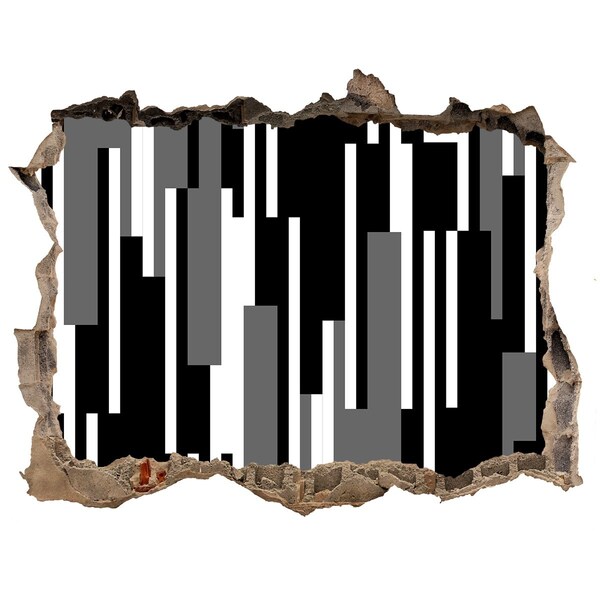 Hole wall sticker Modern art on the wall