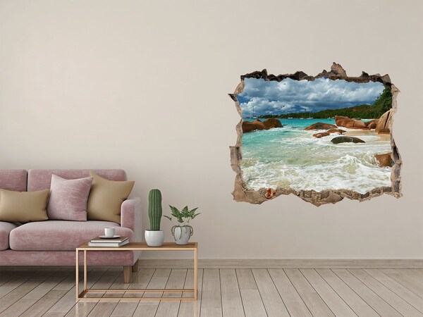 Hole in the wall decal A Mysterious Beach in Paradise