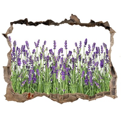 Hole wall sticker Floral oasis of lavender