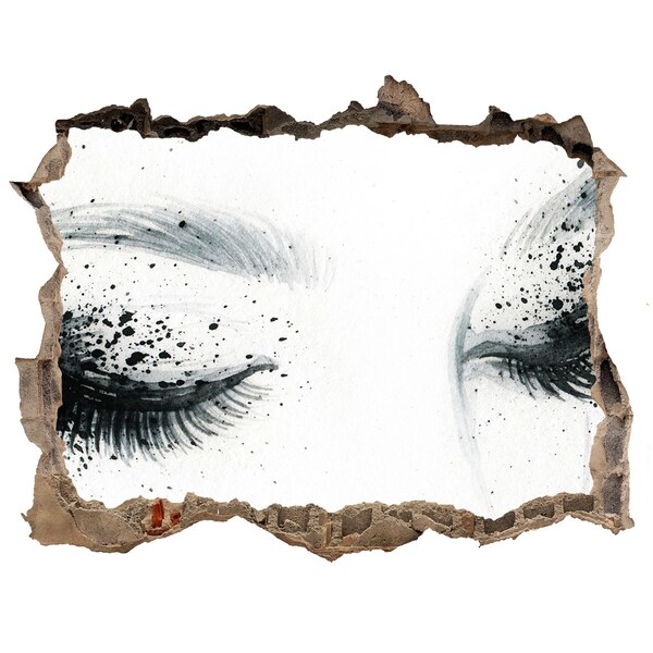 Hole in the wall decal Makeup