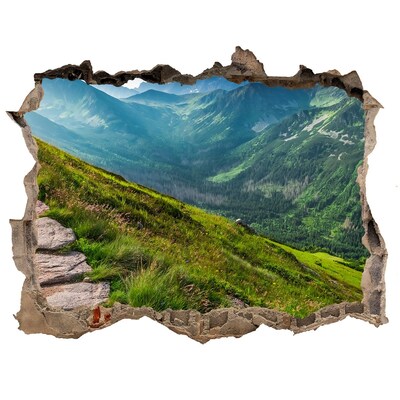 Hole in the wall sticker Path in the Tatra Mountains