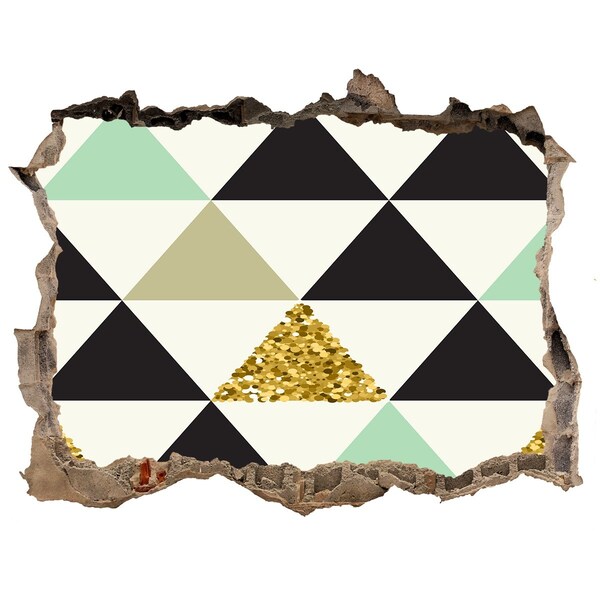 Hole in the wall sticker Geometric Patterns on the Wall