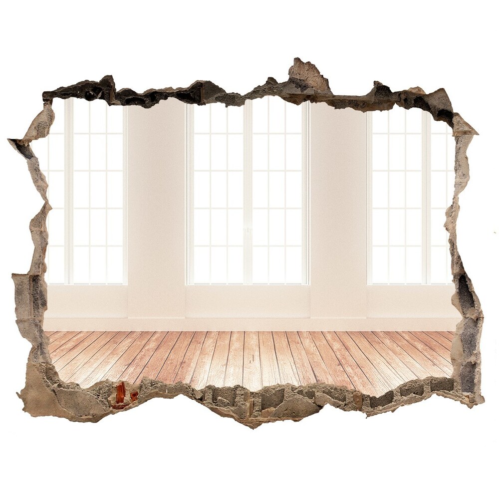 Hole in the wall decal Bright interior