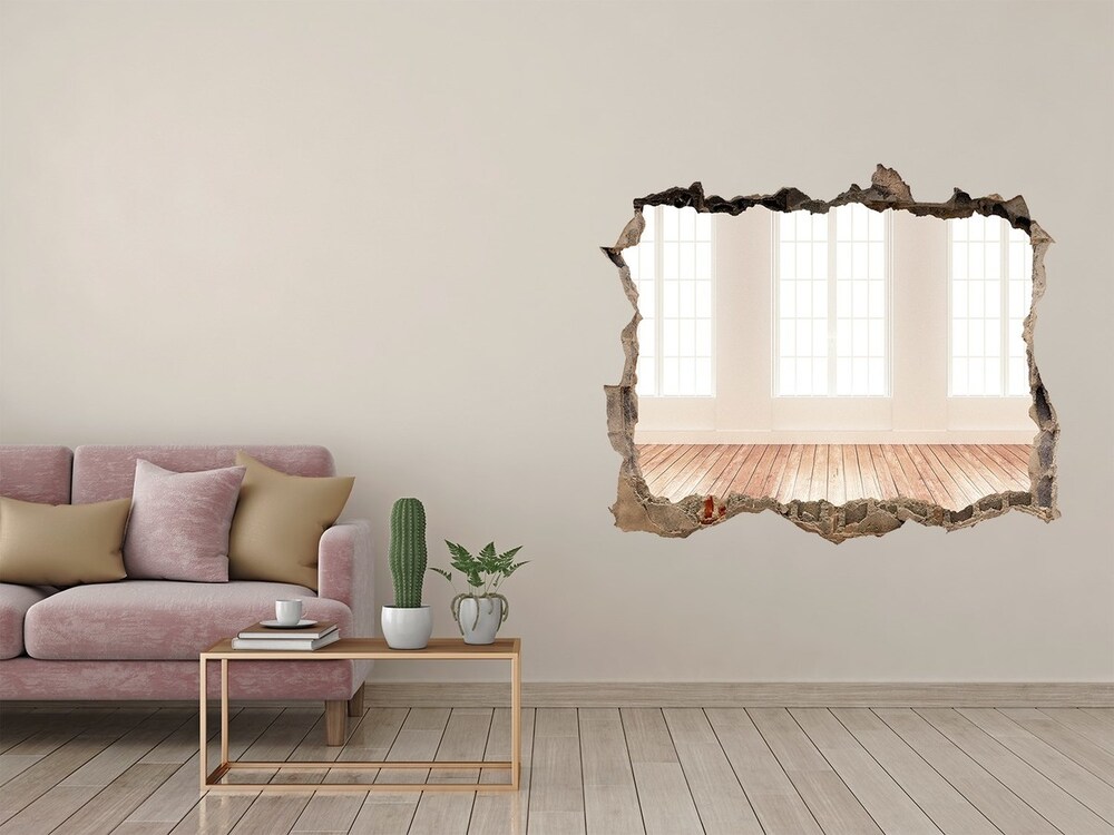 Hole in the wall decal Bright interior