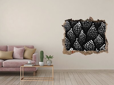 3D wall hole wallpaper Stylish hole in the wall