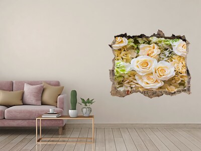 Hole wall sticker Roses