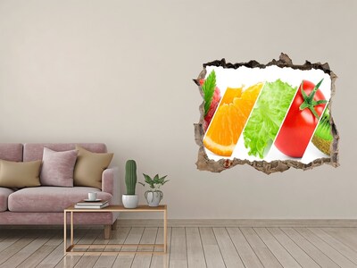Hole in the wall decal Fresh flavors of nature
