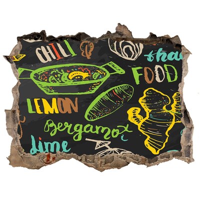 Hole in the wall sticker Kitchen Inspirations