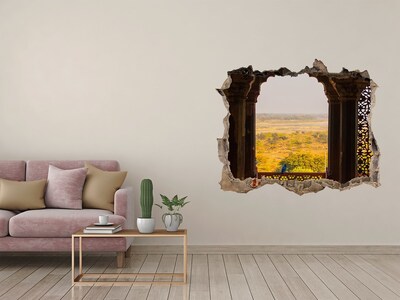 Hole in the wall decal View from the castle ruins