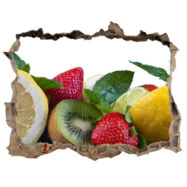 Hole in the wall sticker Fruits and vegetables