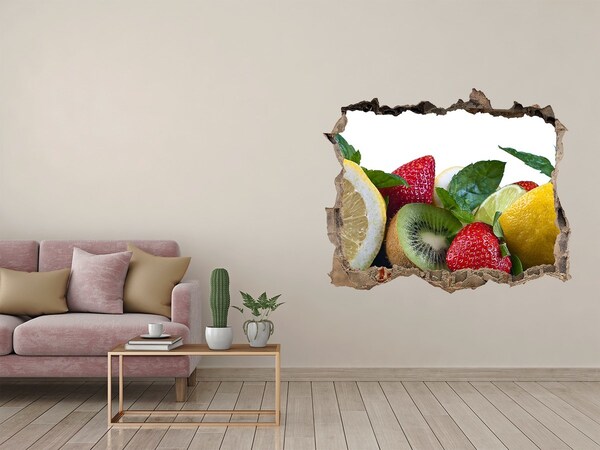 Hole in the wall sticker Fruits and vegetables