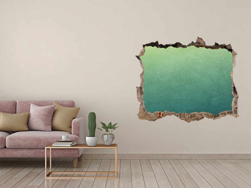 Hole in the wall sticker Sea gradient