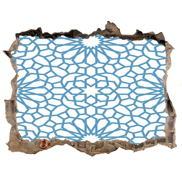 Hole in the wall sticker Mosaic pattern in a hole in the wall