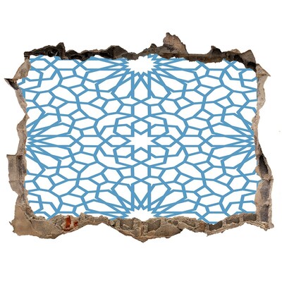 Hole in the wall sticker Mosaic pattern in a hole in the wall