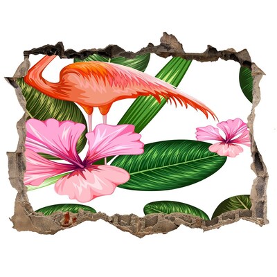 Hole in the wall sticker Tropical paradise behind the wall