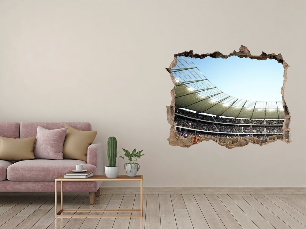 Hole in the wall decal France stadium