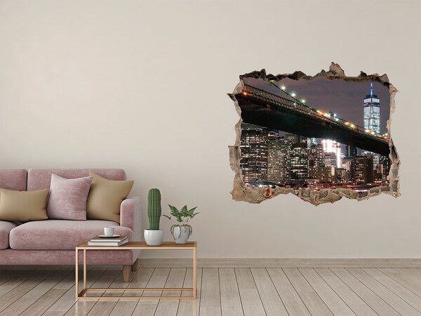 Hole in the wall decal Manhattan New York