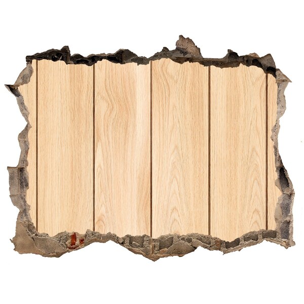 3D wall hole Wooden background