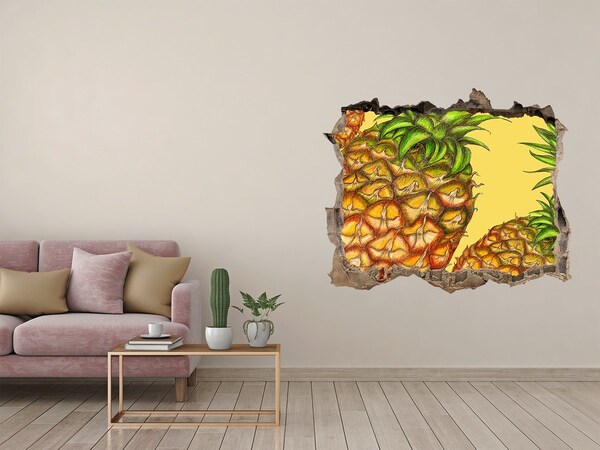 Hole wall sticker Pineapple Color Leak