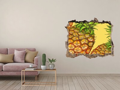 Hole wall sticker Pineapple Color Leak