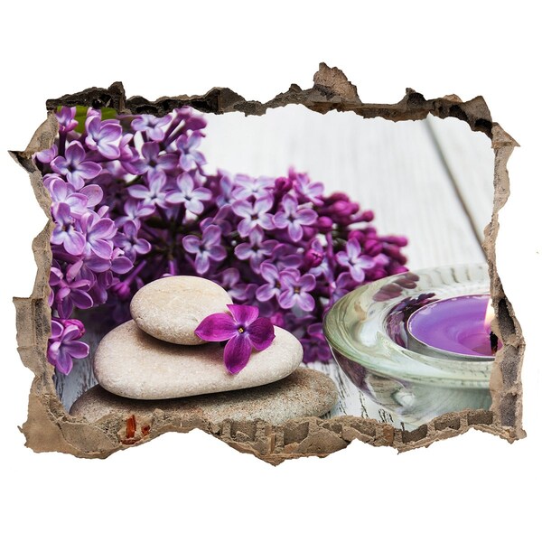 3D wall hole A floral oasis of peace