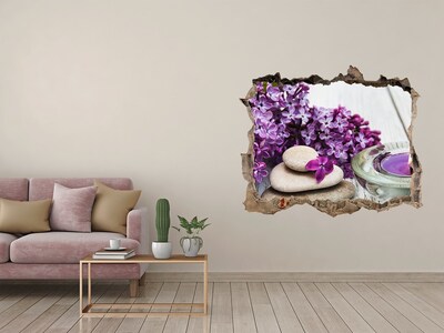 3D wall hole A floral oasis of peace