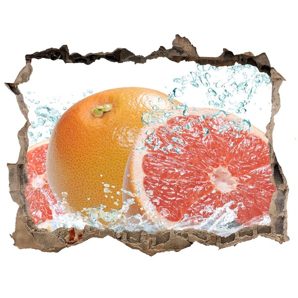 Hole in the wall decal Fruit paradise with a waterfall