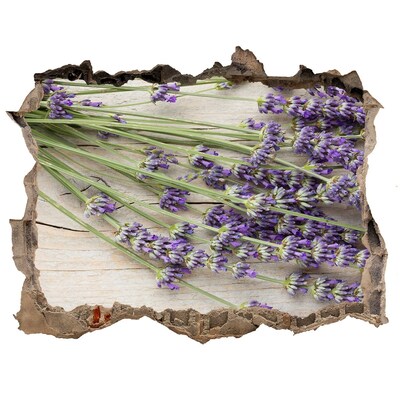 Hole in the wall decal Lavender field behind the wall