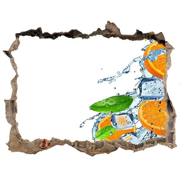 Hole in the wall decal Refreshing citrus cocktail