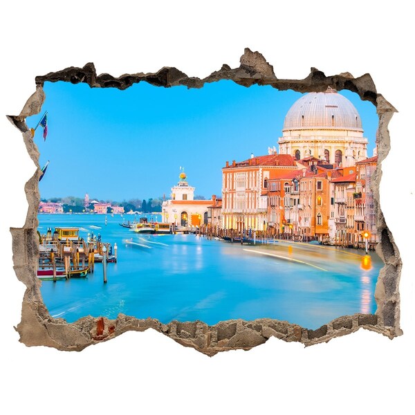 Hole in the wall sticker View of Venice