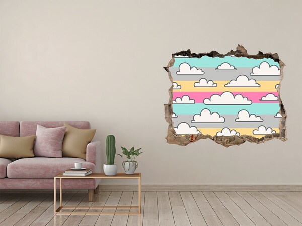 Hole in the wall decal Clouds