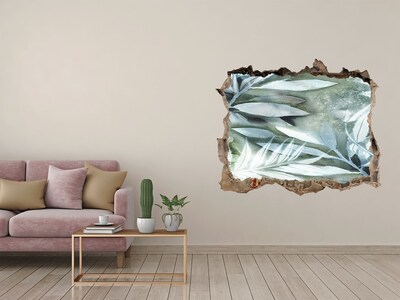 Hole wall sticker A green oasis in a hole in the wall