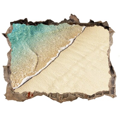 Hole wall sticker Beach wave