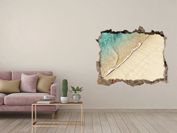 Hole wall sticker Beach wave