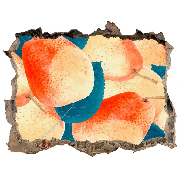 Hole wall sticker Fruit paradise behind the wall
