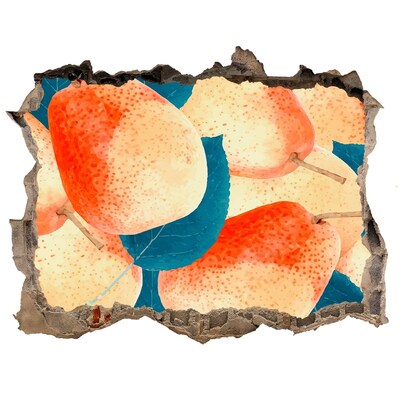 Hole wall sticker Fruit paradise behind the wall