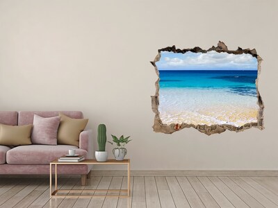 3D wall hole Calm sea