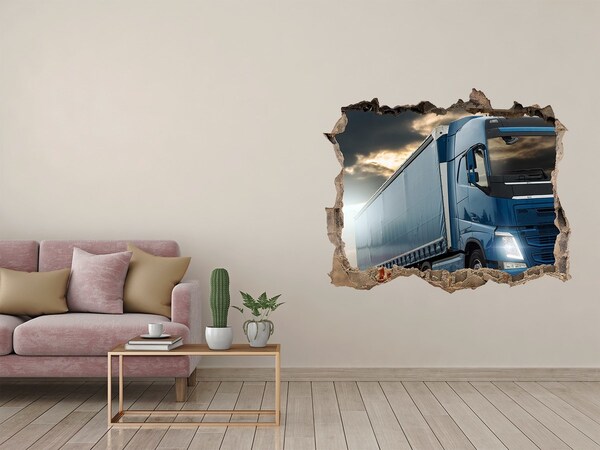 Hole in the wall sticker Truck