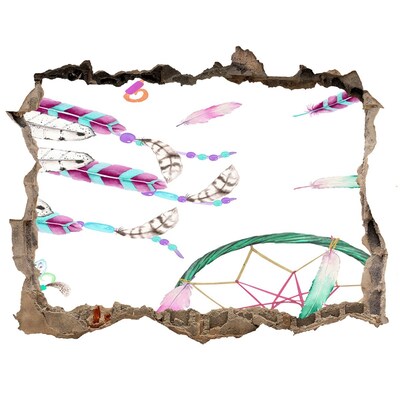 3D wall hole wallpaper Dreams and fantasies