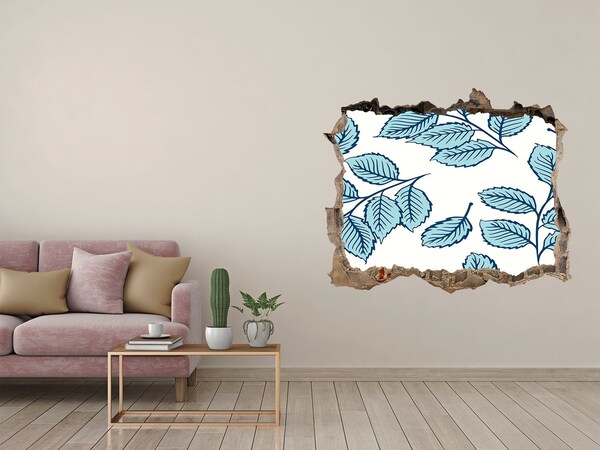 Hole in the wall sticker Leaves