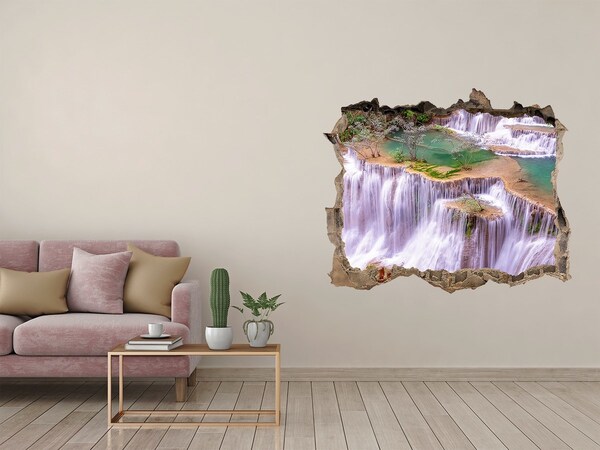 Hole wall sticker Thailand waterfall