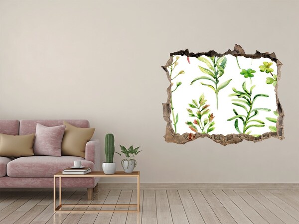 3D wall hole A green oasis in concrete