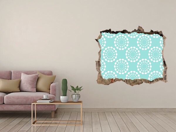 3D wall hole Geometric background