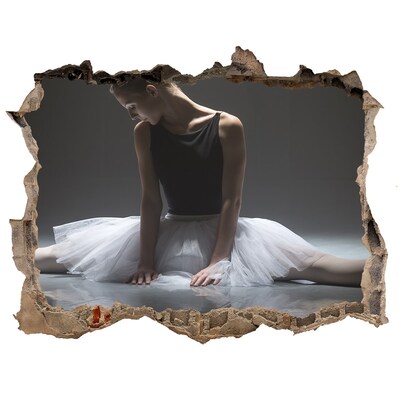 Hole in the wall sticker Ballerina