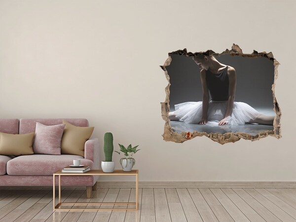 Hole in the wall sticker Ballerina